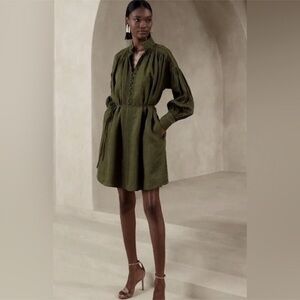Banana Republic Factory Olive Green Dress
